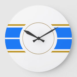 Aten Roligt Blått Tävla Rand på vitt Stor Klocka