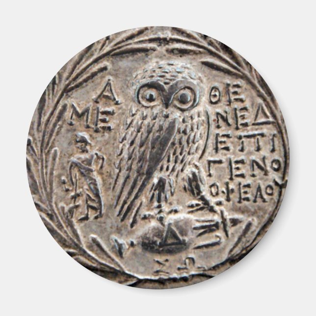 Aten Silver Tetradrachm Magnet (Framsidan)