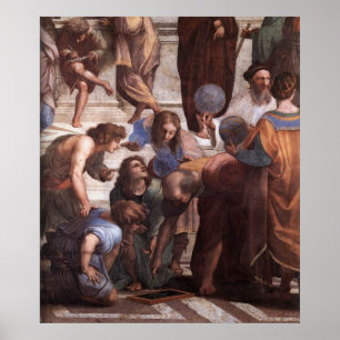 Aten-skolan (detaljer - Euclid) Poster