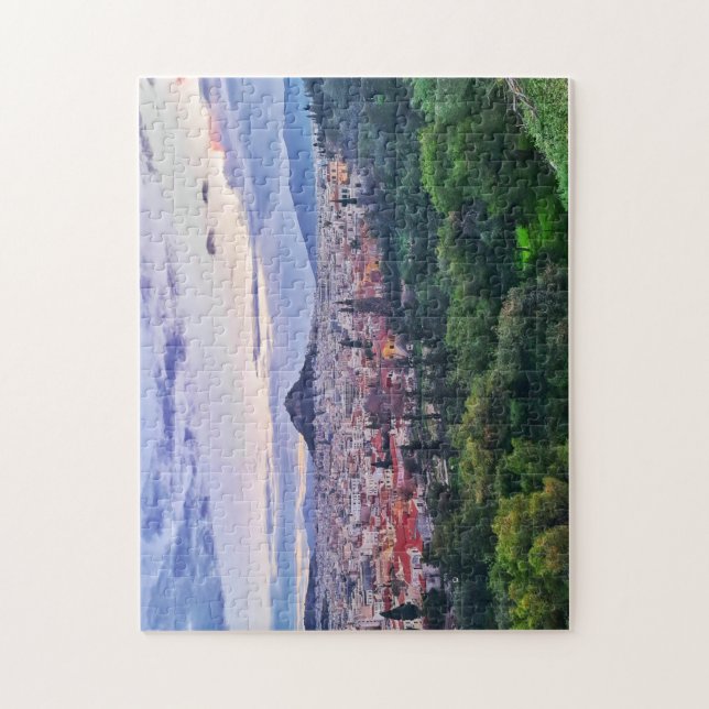 Aten Sunset View Jigszle Puzzle Pussel (Vertikal)