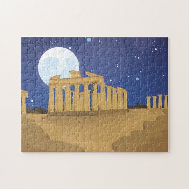 Aten-tecknadens Akropolis Pussel (Horisontell)