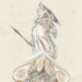 Atena, Atens antika greek Statue Klistermärken