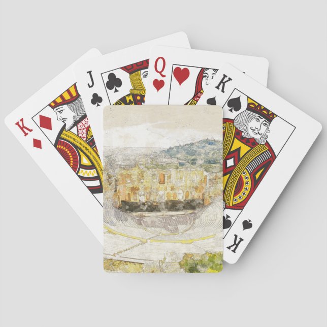 Atens antika teater, Grekland Casinokort (Baksidan)