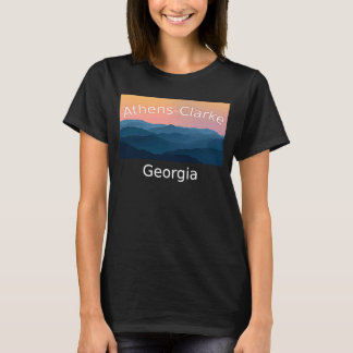 Atens Clarke Georgia Mountain sunset Hometown T Shirt
