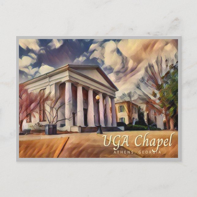 Atens Georgienvykort Chapel GA Vykort (Framsida)