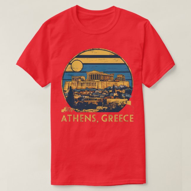 atens greece t shirt (Design framsida)