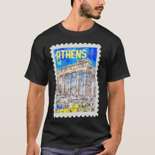 Atens grekiska besökare Grekiska Älskare Parthenon T Shirt