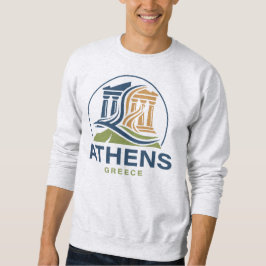 Atens Grekland Akropolis Parthenon Lång Ärmad Tröja