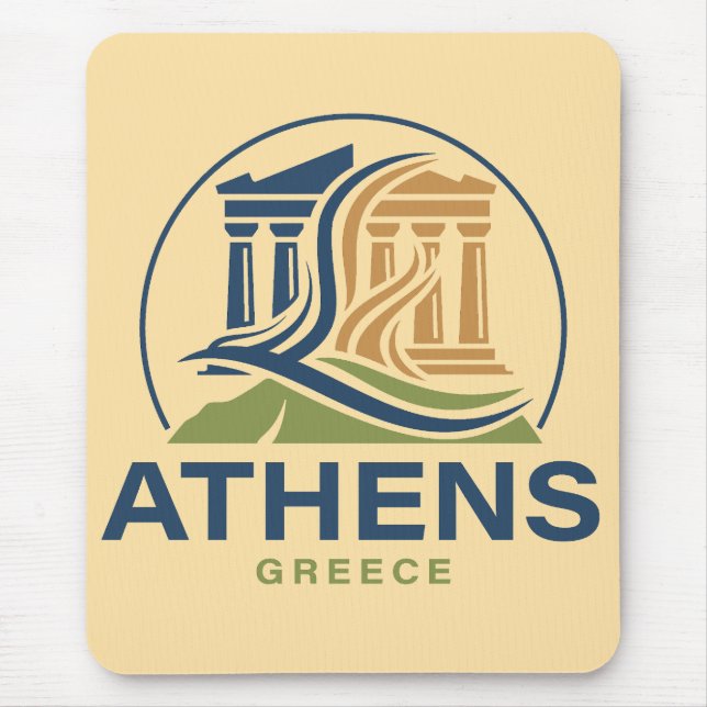 Atens Grekland Akropolis Parthenon Musmatta (Framsidan)