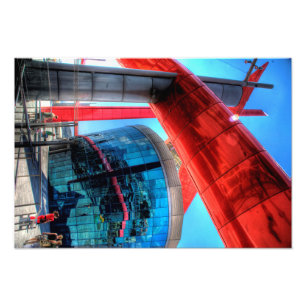 Atens moderna arkitektur i Mall HDR Fototryck
