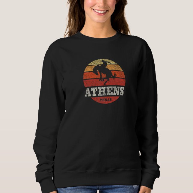 Atens TX Vintage Land Western Retro T Shirt (Framsida)