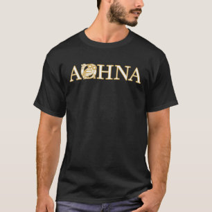 Atens typografi med det antika Athenial Uggla T Shirt
