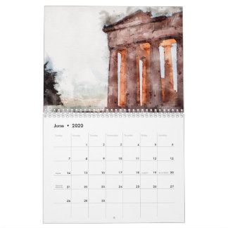 ATENS VATTENKOLOR CALENDAR KALENDER