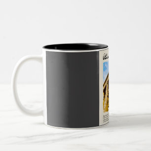 Atens Vintage - vattenfärgsresa Två-Tonad Mugg