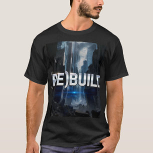 (ÅTER)BYGG - Chrome Text Stad Ruiner Motivations D T Shirt