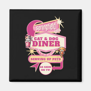 Äter husdjur Springfield Ohio Roliga katter hundar Magnet