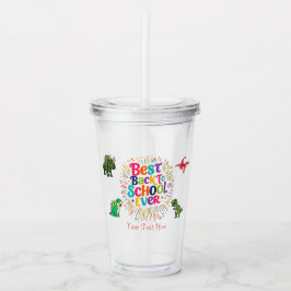 Åter till skolan Akryl Tumbler Take Away Mugg