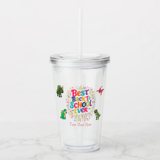 Åter till skolan Akryl Tumbler Take Away Mugg