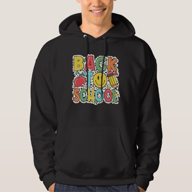åter till skolan hoodie (Framsida)