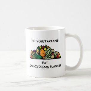 Äter vegetarian Carnivorous växter? (Humor) Kaffemugg