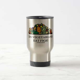 Äter vegetarian Figs? (Hög av grönsaker) Resemugg