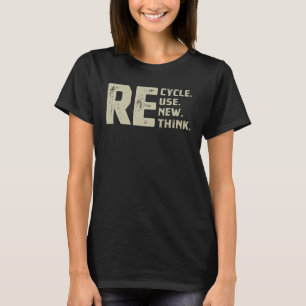 Återanvänd återförsök för att förnya återvinnan t shirt