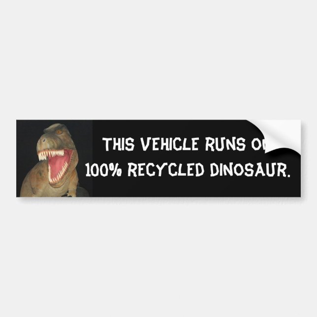 Återanvänd Dinosaur Bildekal (Framsidan)