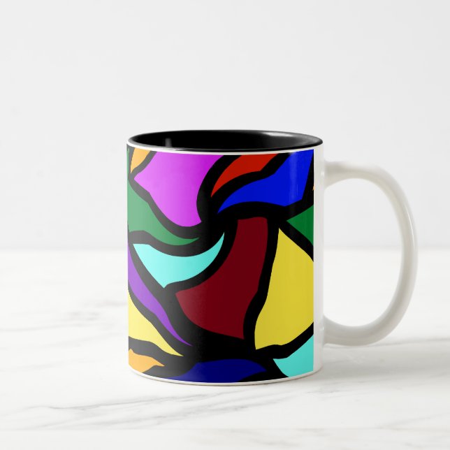 Återanvänd målat glass Två-Tonad mugg (Höger)