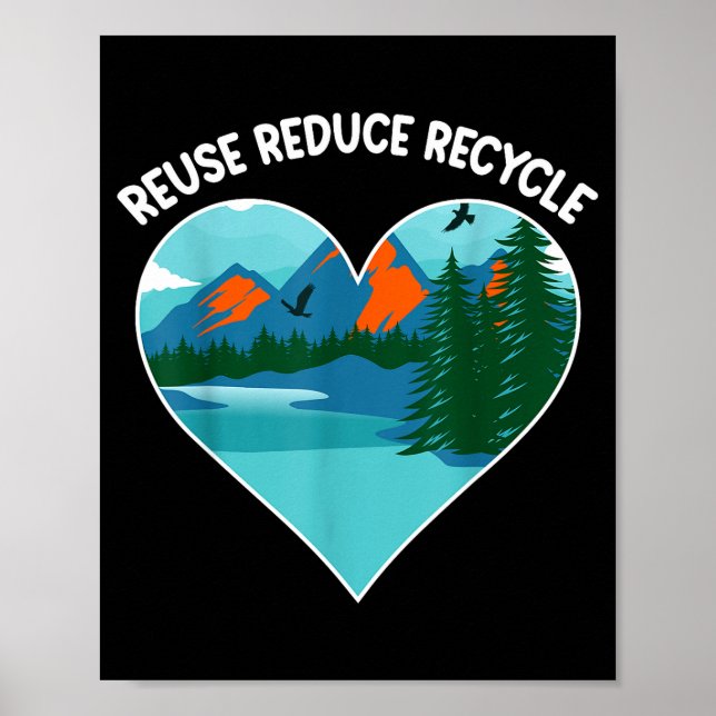 Återanvänd Reducera Återvinn  Poster (Framsidan)