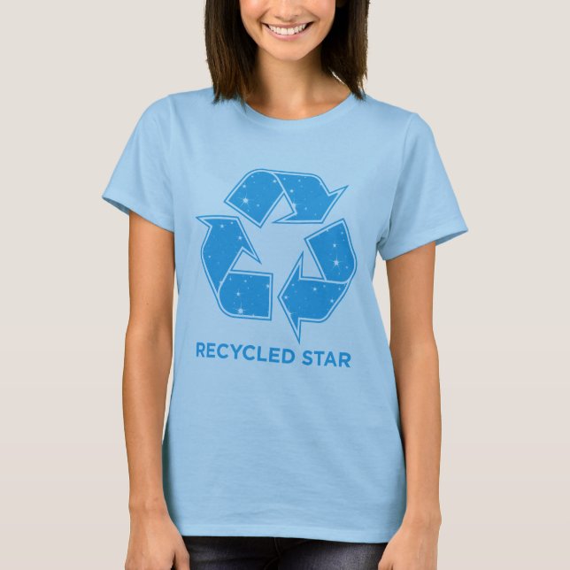 Återanvänd stjärna tee shirt (Framsida)