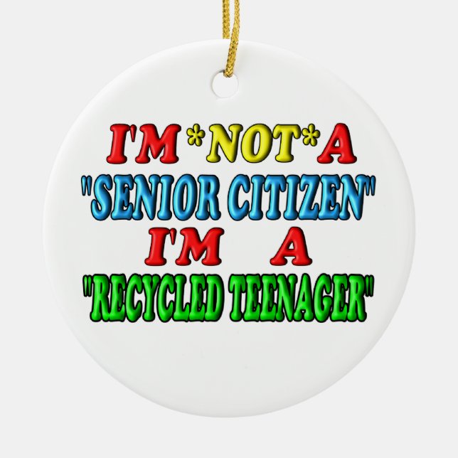 Återanvänd tonåring julgransprydnad keramik (Framsidan)