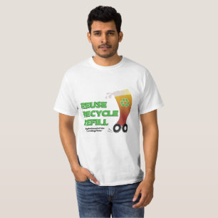 Återanvända, återanvänd, fylla på manar T-tr Tee Shirt