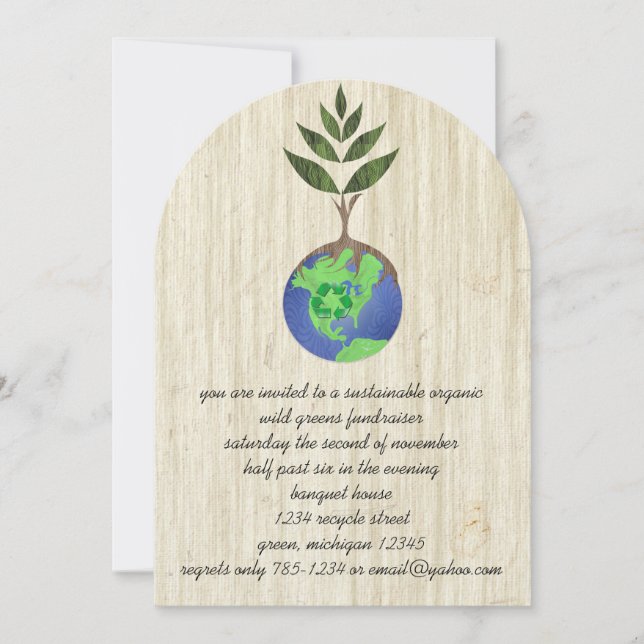 Återanvända Återvinna för återanvändning Inbjudningar (Framsida)