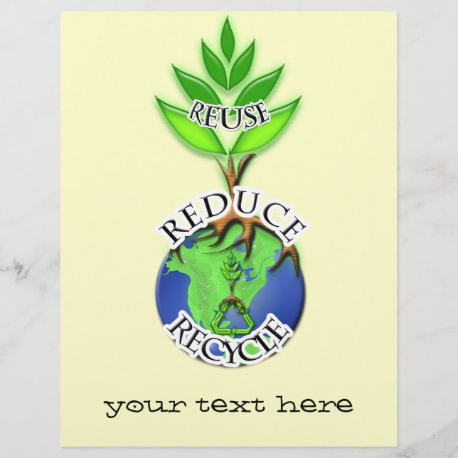 Återanvända Återvinna för återanvändning Reklamblad (Framsidan)