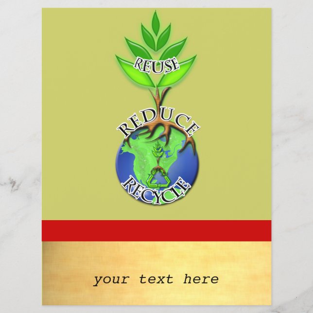 Återanvända Återvinna för återanvändning Reklamblad (Framsidan)