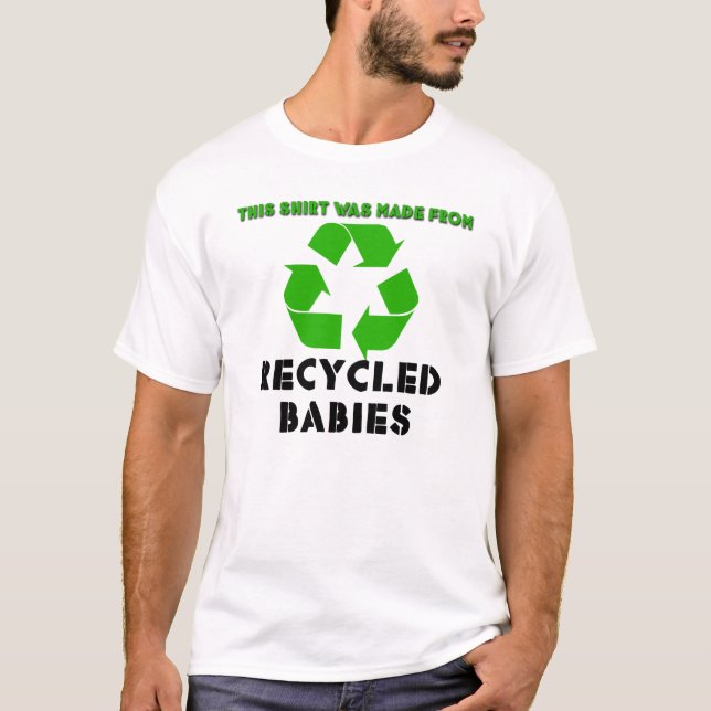 Återanvända babyar t-shirt (Framsida)