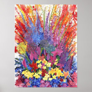 Återanvändbar Alaska Wildblomma Poster