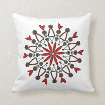 Återanvändbar jul Mandala PIllow
