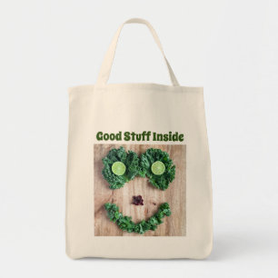 Återanvändbar Lycklig Kale Tote Bag Tygkasse