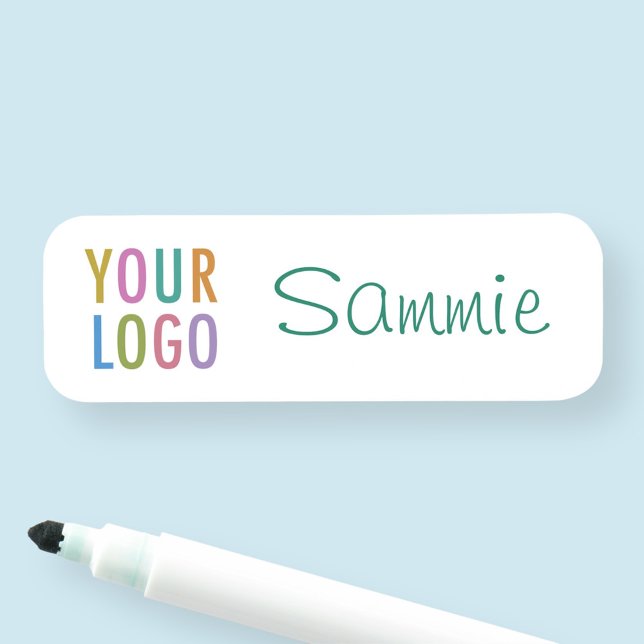 Återanvändbar torr radering av säkerhetspappen för namnbricka (MISOOK Reusable Dry Erase Name Tag with Logo)
