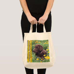 Återanvändbart chokladlab i California Poppy Patch Tygkasse
