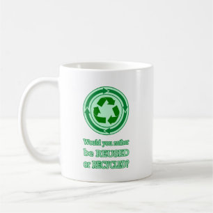 Återanvändning och Återvinna Kaffemugg