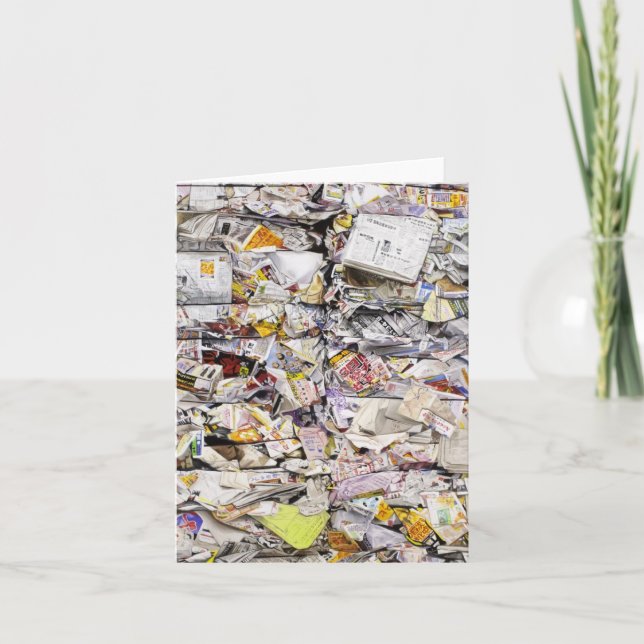 Återanvänt papper - Sasebo - hälsningkort Kort (Framsida)