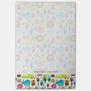 Återbarn safari lejonare djurliv post-it block