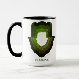 Återbesök Khamsa Grön Mugg