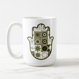 Återbesök Khamsa Handplockad Lappteknik 1 Kaffemugg