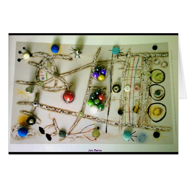 Återbesöka Miro 1 Hälsningskort (Framsidan Horizontal)