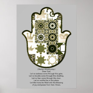 Återbesökt Khamsa Hand Affisch Design 1 Hyresgäst