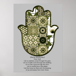 Återbesökt Khamsa Hand Affisch Design 2 Hyresgäst