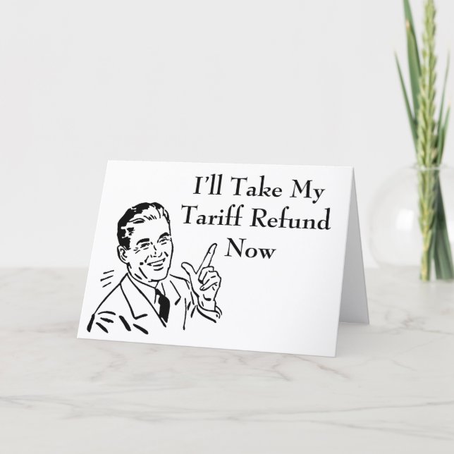 Återbetalningscheck för gammal tull kort (Framsida)